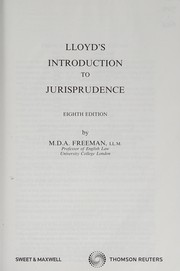 Cover of Lloyd's introduction to jurisprudence by Michael D. A. Freeman