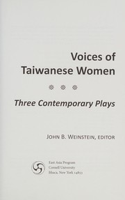Front cover of Voices of Taiwanese Women by John B. Weinstein