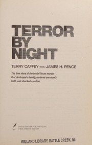 Cover of Terror by night by Terry Caffey