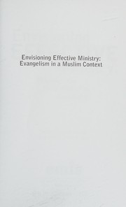 Front cover of Envisioning effective ministry by Laurie Fortunak Nichols