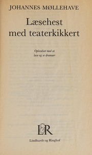 Front cover of Læsehest med teaterkikkert by Johannes Møllehave