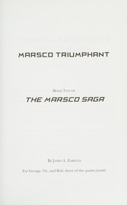 Front cover of Marsco Triumphant by James A. Zarzana