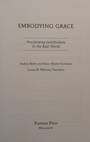 Cover of Embodying grace by Andrea Bieler