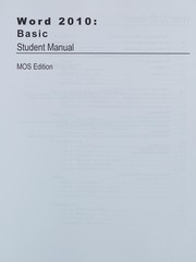 Front cover of Word 2010 by Axzo Press Axzo Press
