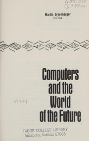 Front cover of Management and the computer of the future by Martin Greenberger