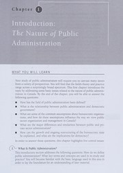 Front cover of Understanding Canadian public administration by Gregory J. Inwood