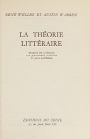 Front cover of Theory of literature by René Wellek