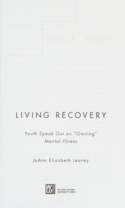 Front cover of Living Recovery by JoAnn Elizabeth Leavey