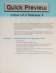 Front cover of Lotus 1-2-3, Release 5 for Windows by Elizabeth Eisner Reding