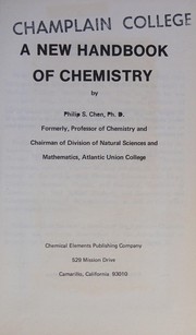 Front cover of A new handbook of chemistry by Philip Stanley Chen