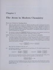 Front cover of Student solutions manual for Oxtoby, Gillis, and Campion's Principles of modern chemistry by David W. Oxtoby