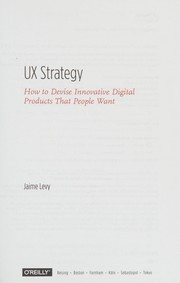 Cover of UX strategy by Jaime Levy