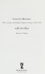 Front cover of Colette's republic by Patricia A. Tilburg