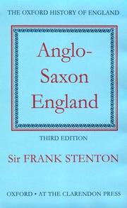 Front cover of Anglo-Saxon England by Frank Merry Stenton