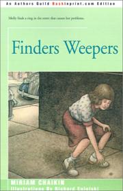 Cover of Finders weepers by Miriam Chaikin