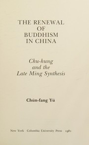 Front cover of Renewal of Buddhism in China by Chun-Fang