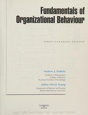 Cover of Fundamentals of organizational behaviour by Andrew J. DuBrin