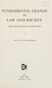 Front cover of Fundamental change in law and society by William Leon McBride