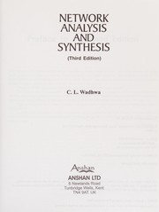 Cover of Network Analysis and Synthesis : (including Linear System Analysis) by C. L. Wadhwa