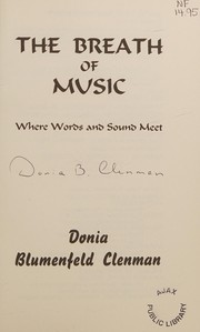 Cover of The breath of music by Donia Blumenfeld Clenman