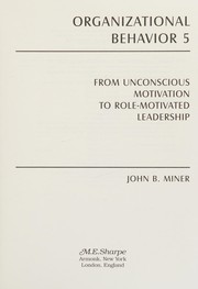 Cover of Organizational Behavior 5 by John B. Miner