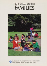 Front cover of Families Social Studies by Harcourt Brace Jovanovich.