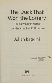 Front cover of The duck that won the lottery by Julian Baggini