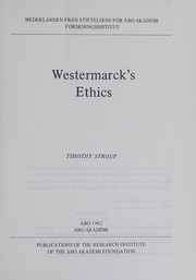 Cover of Westermarck's ethics by Timothy Stroup