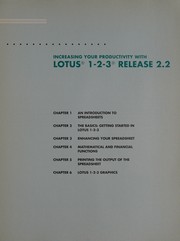 Front cover of Lotus 1-2-3, release 2.2 by Paul W. Ross
