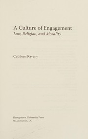 Cover of A culture of engagement by Cathleen Kaveny