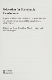Cover of Education for Sustainable Development by Brian Chalkley