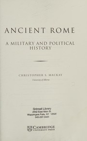 Cover of Ancient Rome by Christopher S. Mackay