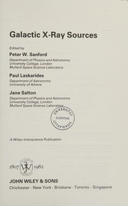 Cover of Galactic X-ray sources by Unknown