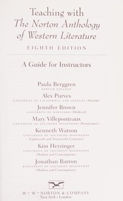 Front cover of Teaching with the Norton anthology of western literature, expanded edition by Paula S. Berggren