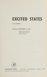 Cover of Excited States (Vol. 2) by Edward C. Lim