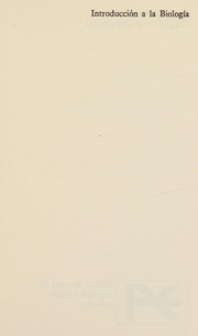 Front cover of Introducción a la biología by Riley, James F.