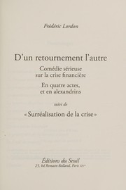 Front cover of D'un retournement l'autre by Frédéric Lordon