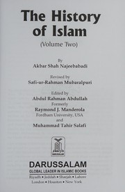 Cover of The history of Islam by Akbar Shāh K̲h̲ān Najībābādī