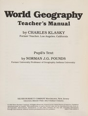 Cover of World geography by Charles Klasky