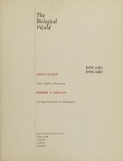 Front cover of The biological world by Alvin Nason