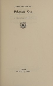 Cover of Pilgrim son by John Masters