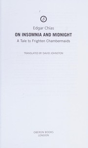 Front cover of ON INSOMNIA AND MIDNIGHT; TRANS. BY DAVID JOHNSTON by EDGAR CHIAS