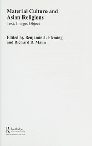 Front cover of Material Culture and Asian Religions by Benjamin Fleming