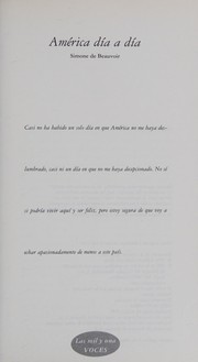 Cover of America Dia a Dia by Simone de Beauvoir