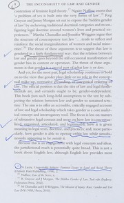 Front cover of Law and Gender by Joanne Conaghan