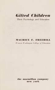 Front cover of Gifted children by Maurice F. Freehill