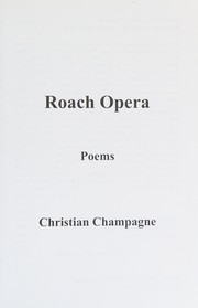 Cover of Roach opera by Christian Champagne