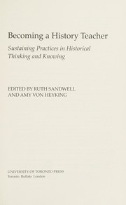 Front cover of Becoming a History Teacher by Ruth Sandwell