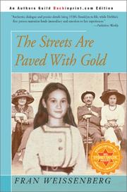 Front cover of The streets are paved with gold by Fran Weissenberg