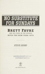 Cover of No substitute for Sundays by Steve Serby